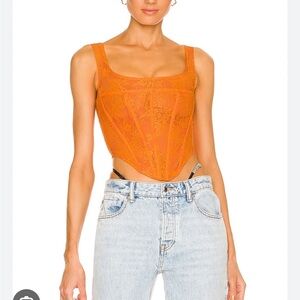 Miaou Campbell Corset - Tangerine